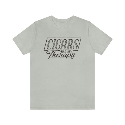 Cigars Are My Therapy Jersey Short Sleeve Tee