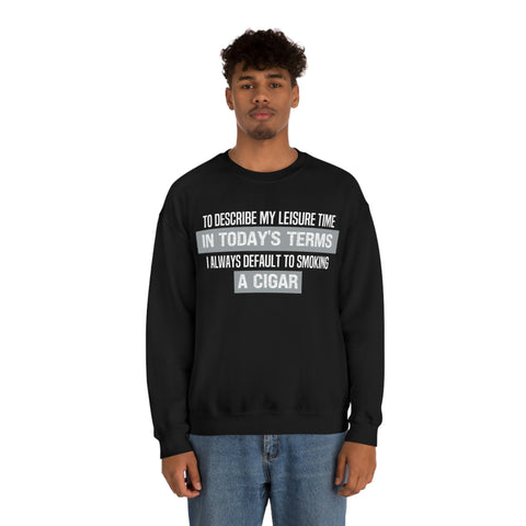 Relax in Style with Our Cigar Heavy Blend Crewneck Sweatshirt