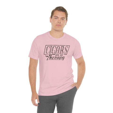 Cigars Are My Therapy Jersey Short Sleeve Tee