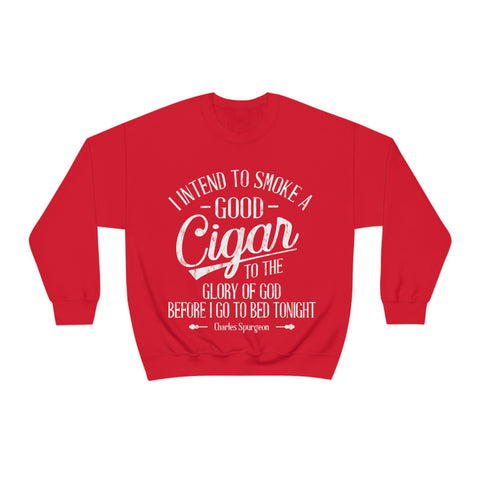 Share Charles Spurgeon's Love for Cigars with Unisex Crewneck Sweatshirt