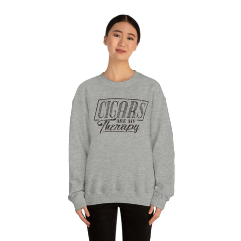 Cigars Are My Therapy Unisex Heavy Blend™ Crewneck Sweatshirt