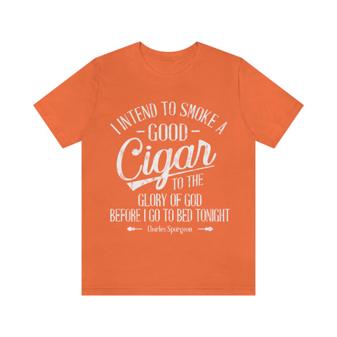 Express Your Faith and Love for Cigars with Unisex Short Sleeve Tee